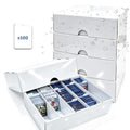 4-PACK Trading Card Storage Box 5 Row for 5000ct TCG / 3000ct Sports Cards - size: 5 ROW-4PACK