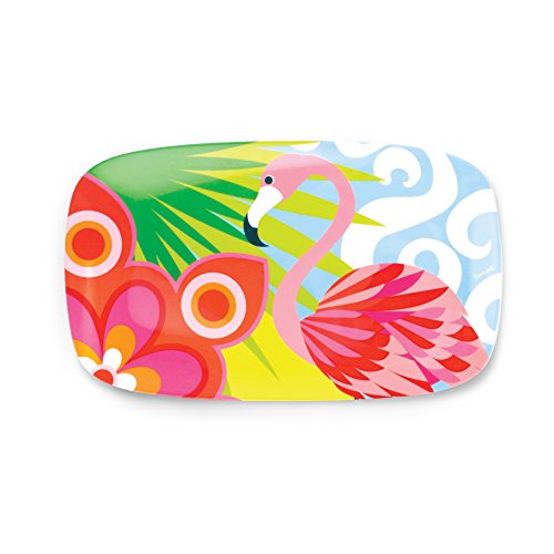 French Bull 13" Rectangular Platter - Melamine Platters and Serving Ware - Plate, Dish, Serving, Collection - Tropic Fantasia - color: Tropic Fantasia, size: 13" Rectangular Platter
