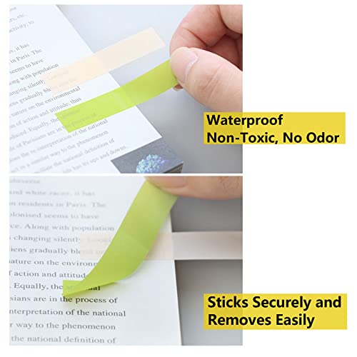 ELII 3200pcs Books Tabs for Annotating,Sticky Tabs Clear Sticky Notes - style: 3200pcs