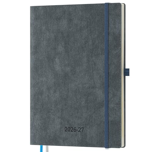 2026-2027 Weekly and Monthly Planner (Jul.2026–Dec.2027) - color: Charcoal Gray, size: Large-11.5" x 8.5"