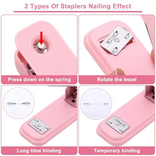 17 IN 1 Office Desk Organizer Set for Back to School Supplies Accessories - color: Pink