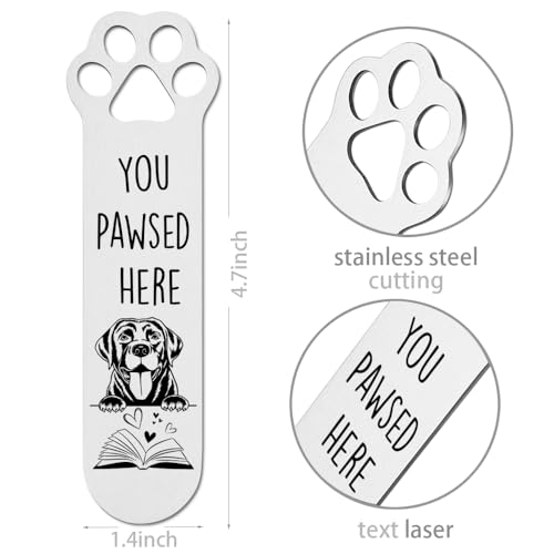 Labrador Dog Bookmark for Labrador Dog Lover Book Lovers Bookworm Bookish Nerd, DOD Gifts for Women, Bookmark Dog Lover, Book Club Gifts for Reader Dog Owner Lover-DX122 - style: Labrador Dog