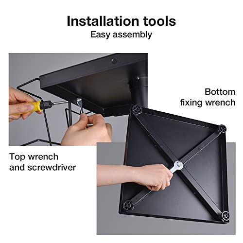 Rotating Brochure Display Stand,Detachable Magazine Rack with 36 Pockets,63inch Floor Standing Literature Display Stand