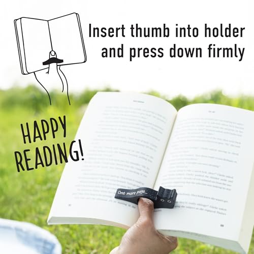 Cat Book Page Holder for Reading, Bookish Gifts & Accessory, Ideal for Bookworms, Book Lovers & Readers, Made in USA (Starry Black) - style: Starry