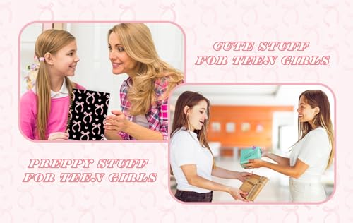 QUICQOD Pink and Black School Supplies Spiral Notebook 5.5x8.3 Inch - color: Black and Pink