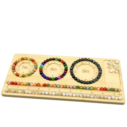 Petoysoso Bead Boards for Jewelry Making, Bamboo Beading Board for Jewelry Bracelet, Bracelet Bead Board,Bead Tray,Beading & Jewelry Making Supplies - size: Bracelet-S4