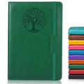 Biuwory A5 Leather Journal Notebook, 140 Lined Pages, Hardcover 5.7"×8.3" - color: Green, size: Lined-140 Pages (5.7"×8.3")