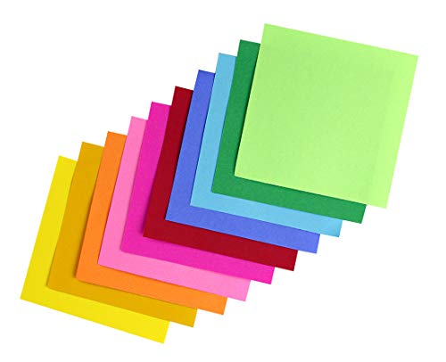 Hygloss Note Paper Cube - 3" Square Non-Sticky Memo Pad - 500 Sheets in 10 Assorted Bright Colors - Note Cubes - Perfect for Office & School Supplies - Not Sticky - color: 10 Assorted Colors, size: 3" x 3", 500 Sheets