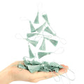 48Pcs Mini Bookmark Tassels Handmade Keychain Silky Tassel - color: 29# Mint Green