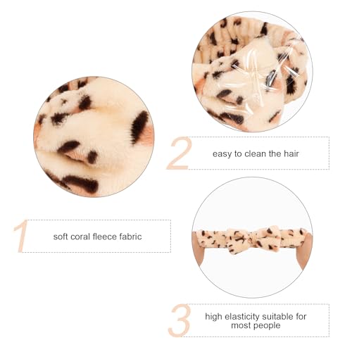 Semato Bachelorette Party Favor Set - Bride & Bridesmaid Spa Headbands (1 bride+ 7 leopard) - color: 1 bride+ 7 leopard