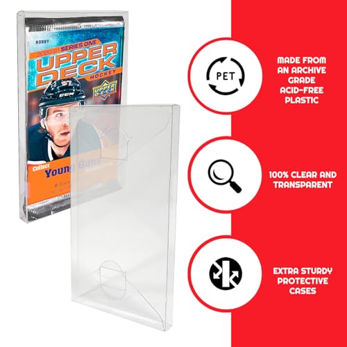 EVORETRO Booster Pack Protector Case for Pokemon, Envelope Closure Style - size: Single Pack Booster Case (Pack of 10)