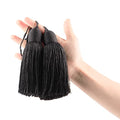 2Pcs Key Tassel with Loop DIY Handmade Craft Accessories,Black - color: Black