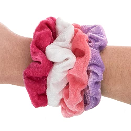 Expressions Scrunchie Set of 50 Comfy, Colorful Scrunchies in a Convenient Drawstring Storage Bag, Accessories for Women and Girls , Great Value, Damage Free,