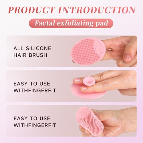 10 Pcs Silicone Face Mask Applicators With Silicone Face Scrubber And Razor For Women Face, Mask Applicator Tool, Face Exfoliator Scrubber, All Skin Types, Reusable
