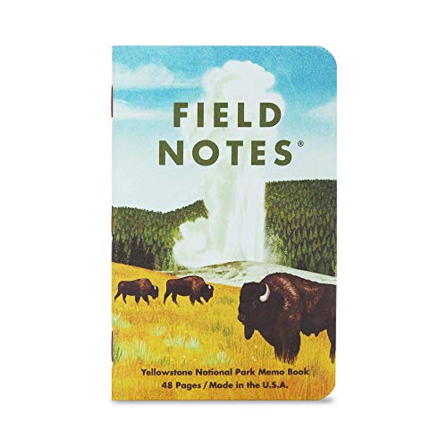 Field Notes: National Parks Series (Series C - Rocky Mountain, Great Smoky Mountains, Yellowstone) - Graph Paper Memo Book 3-Pack - 3.5 x 5.5 Inch - color: Series C - Rocky Mountain, Great Smoky Mountains, Yellowstone