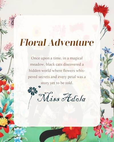 Miss Adola Aesthetic Buckle Tote Bag for Women - color: Flower Cats