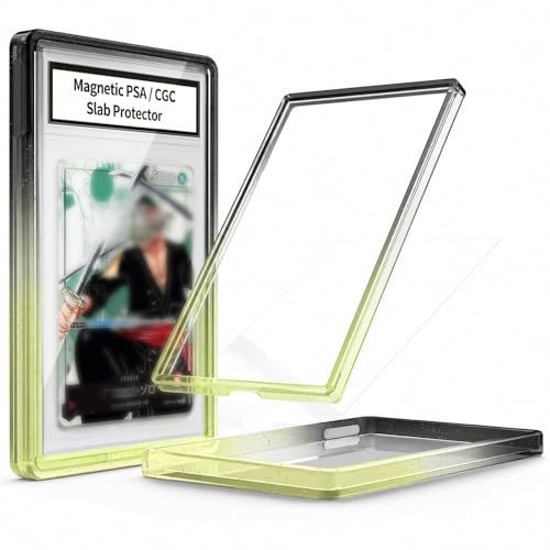 PSA CGC 35PT Slab Guard, Glitter TPU Frame & Tempered Glass, Black/Gold - color: Black-Gold Gradient