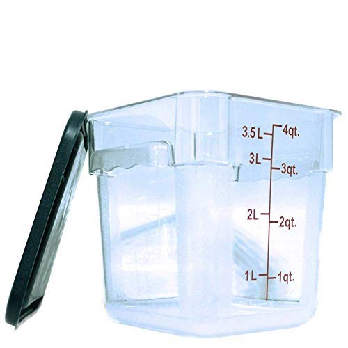 Tiger Chef Food Storage Containers with Lids - Plastic Container Set for Pantry Storage- 4 Qt - 4 Pack for Sugar, Flour, Cereal, Dry Goods - style: 4 Quart