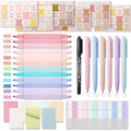 XKDOUS 44 Pcs Bible Study Supplies Journaling Kit, Bible Highlighters, Pale - color: Pale