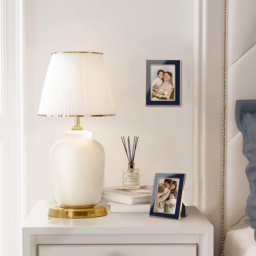 eletecpro 2.5x3.5 Enamel Picture Frame with Real Glass Cover, Navy, 2-Pack - color: Navy, size: 2.5x3.5