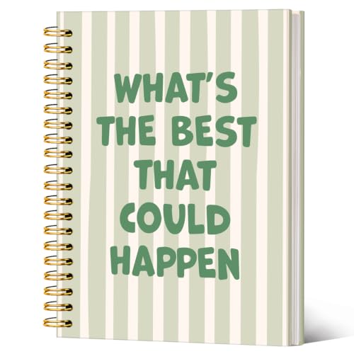 Cute Spiral Notebook Journal for Women, - color: Green-a5