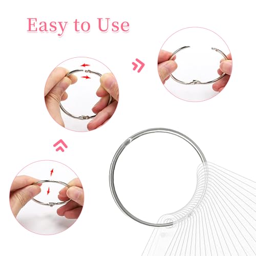 BQAN Nail Swatch Sticks 100 Pcs Clear with Ring & Number Stickers - color: Clear-100PCS
