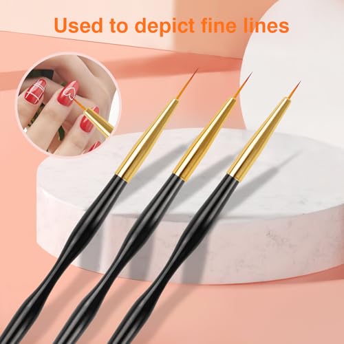 Nail Art Brushes, 31 Pcs Nail Art Design Tools Kit - color: 31PCS Nail Art Brushes