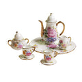 Dollhouse Miniature Kitchen Dining Ware Porcelain Tea Cup Set, 8pcs