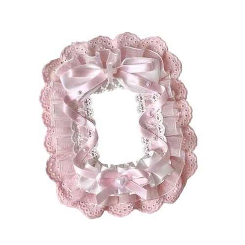 Photo Case Bows Design Photo Card Case Lace Storage Bag Bus Card Case Bows Protector Lace Photo Cover, C - color: C