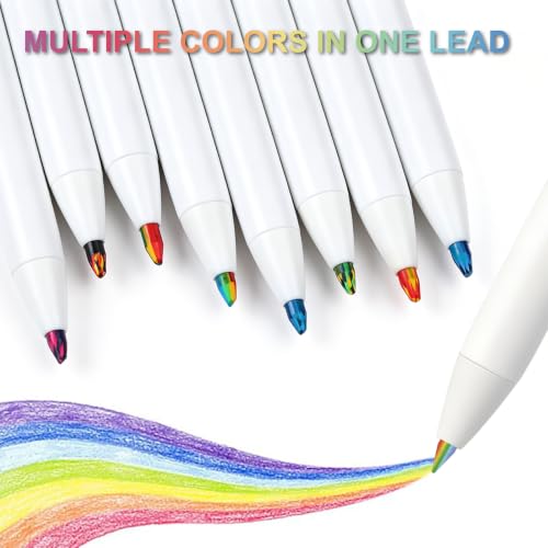 Rainbow Colored Pencils 8 Pcs 3.0mm, Mechanical Rainbow Pencils, Girl Gifts - style: Rainbow Color