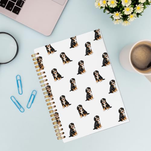 VNWEK Bernese Mountain Dog Gifts Spiral Notebook Journal 5.5x8.3 Inch - color: Bernese Mountain