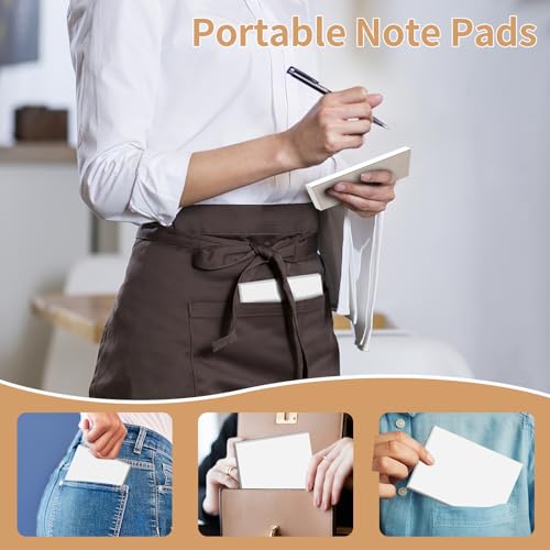 Hoiny 12 Pack Note Pads 4x6, Blank Server Notepad, Small Memo Scratch Paper - style: 12 Pack