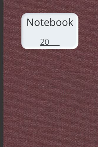 Journal Notebook 6" x 9" 120 Pages Lined 20__ Minimal Desgin, Modern Notebook