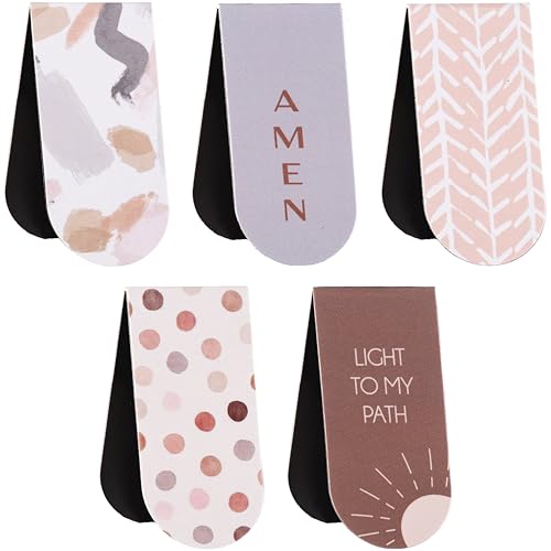 DiverseBee Magnetic Bible Bookmarks, 5 Pack (Light) - color: Light