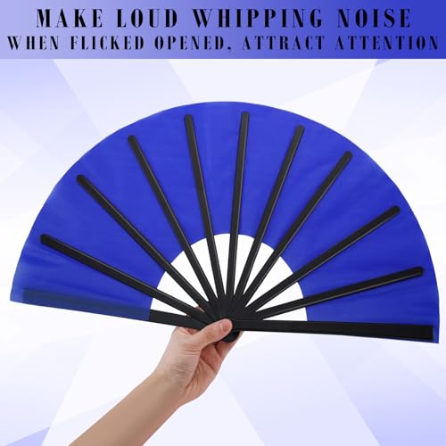 Maitys 2 Pack Foldable Fans for Rave Dancing,Dark Color,Simple Pattern - color: Dark Color, style: Simple Pattern
