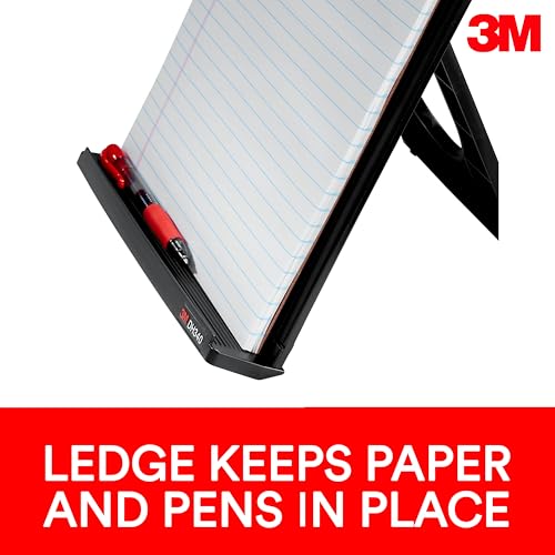 3M Desktop Document Holder for Monitor, 3.375 in x 12.0 in x 1.75 in