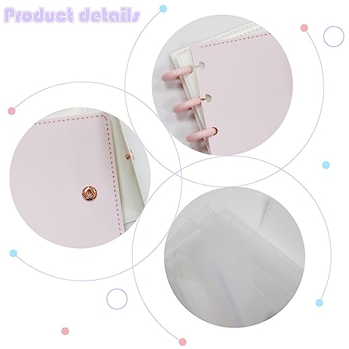 Photocard Binder 3 Inch, Detachable Photo Holder Album - Mini Photo Book with 20 Pockets Fits 40 Cards (Pink) - color: Pink
