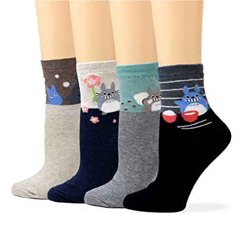 Women's Cotton Crew Socks - color: Popular Anime 2