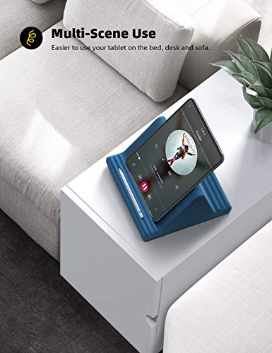 Lamicall Tablet Pillow Stand iPad Bed Soft Holder for Lap 6 Viewing Angles - color: Royal Blue