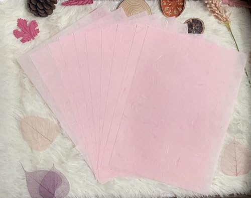 A5 50 Sheets Natural Fiber Mulberry Tree, Mulberry paper Sheets Square Origami, Arts Folding Craft, Decoration, Paper for DIY Crafts. 8.3" x 5.8" (Wedding Tone, A5) - color: Wedding Tone, size: A5
