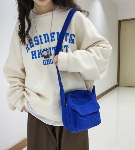 Small Crossbody Bag Cute Purse Mini Canvas Crossbody Purse Phone bag - color: Grey