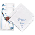 Happy Tears Wedding Handkerchief Something Blue Gift for Bride - color: Happy Tears X 2 (Blue)