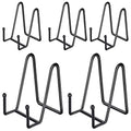 IBosins 5-Pack 4-Inch Plate Holder Display Stands Black Metal Frame Stand - color: Black, size: 4 Inch