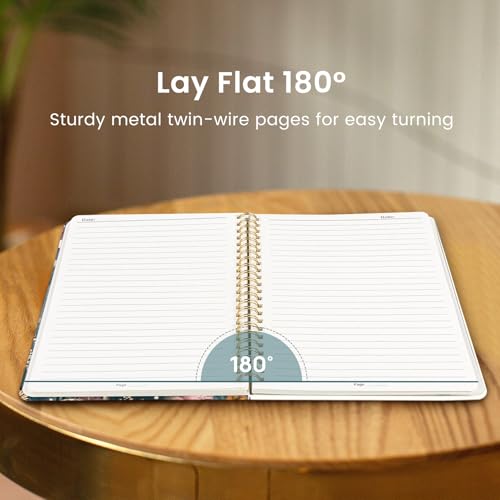 Taja Spiral Lined Journal for Women, Pretty Hardcover Journal Notebook, A5 - color: O-Vivid Mushroom