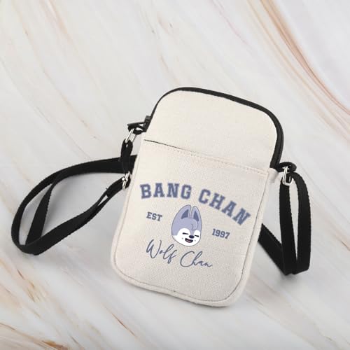 WCGXKO Korean Pop Gift Korean Group Merch Boys Group Est 1999 Dwaekki Crossbody Bag for Pop Music Lover - color: 1997wolf Cr