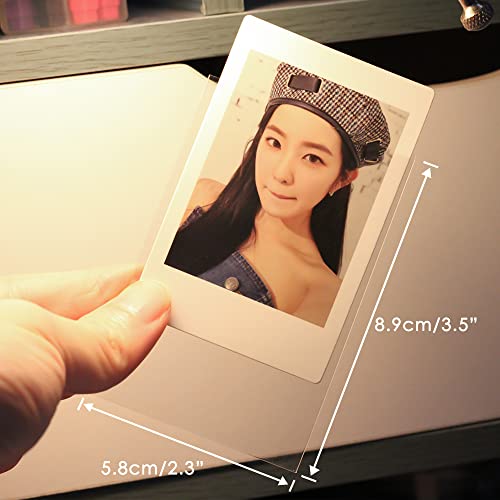 100 Packs Kpop Photocard Sleeves, 58 x 89 mm, 200 Microns Thick - size: Ultra Clear, Unsealable