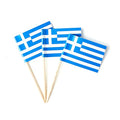 mflagperft Greece Toothpick Flags 100 Pack, Greek Flag Cocktail Picks - color: Greece