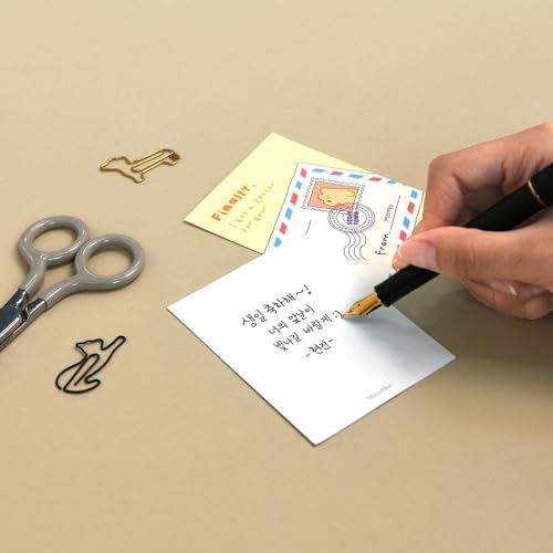 Monolike Day-by-day Card, Storytown Momo - Mix 36 Mini Single cards, 36 envelopes, 36 stickers Package - color: Storytown Momo
