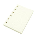 6 Holes Binder Planner Refill with 4 Basic Designs, A7 Notebook Refill, 100gsm, Dot, Grid, Line, Blank Paper,4.84 x 3.23'', 80 sheets/160 Pages, Harphia - color: 80 Sheet, size: A7