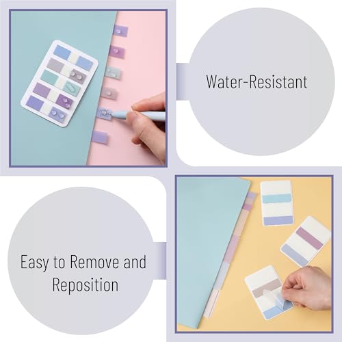 Mr. Pen- Sticky Index Tabs, 500 Pcs, 21 Sets, Morandi - color: Morandi